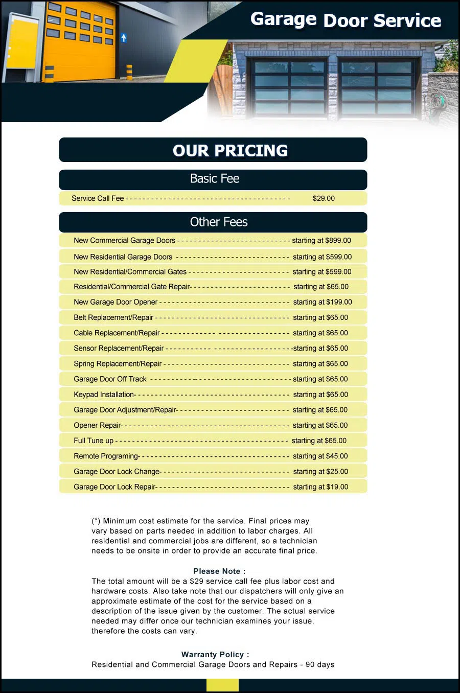 Garage Door & Opener Repairs Denver, CO 303-732-8422